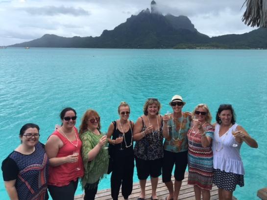 Girls' time at Bora Bora, Tahiti 