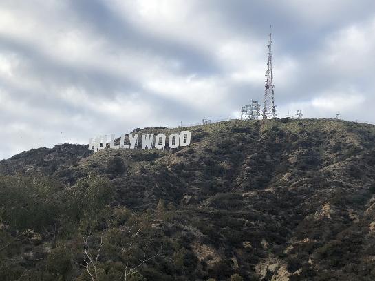 Up close with the Hollywood sign